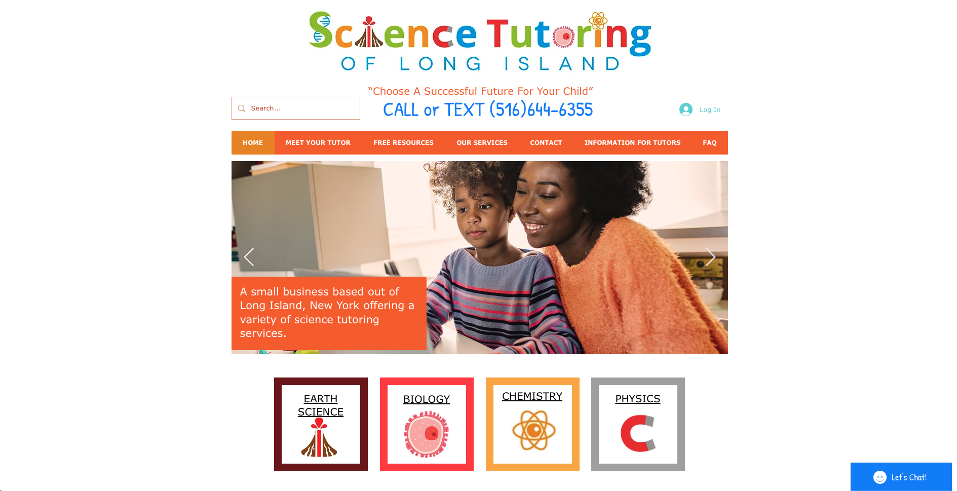 Science tutoring of long island